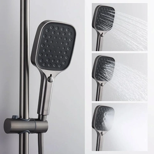 Душевая система Raglo R50.24.09, графит Душевая система Raglo R50.24.09, графит