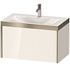 Картинка анонса товара «тумба с раковиной duravit xviu xv4610ob122p 80 см белый глянцевый»
