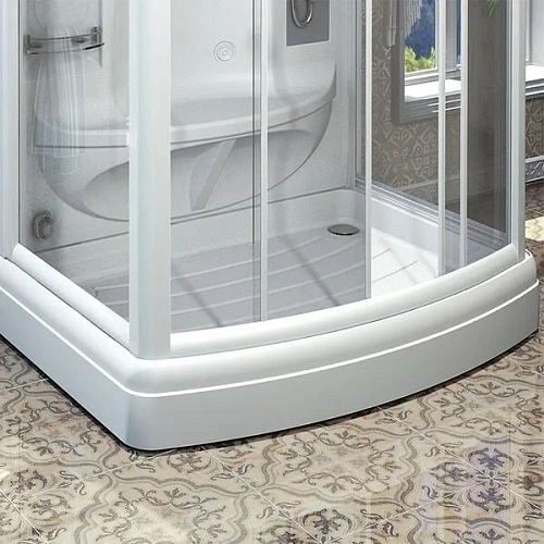 Душевая кабина Radomir Диана 108х140 1-05-1-0-0-0620 поддон с каркасом и сифоном, стекло прозрачное, профиль белый Душевая кабина Radomir Диана 108х140 1-05-1-0-0-0620 поддон с каркасом и сифоном, стекло прозрачное, профиль белый