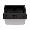Кухонная мойка Paulmark YUNI 44 UN YU44-MBN, матовый черный NANO-PVD, 440х440мм Кухонная мойка Paulmark YUNI 44 UN YU44-MBN, матовый черный NANO-PVD, 440х440мм