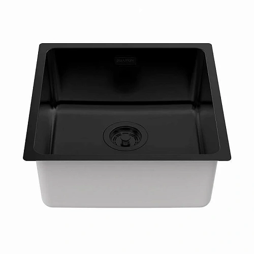 Кухонная мойка Paulmark YUNI 44 UN YU44-MBN, матовый черный NANO-PVD, 440х440мм Кухонная мойка Paulmark YUNI 44 UN YU44-MBN, матовый черный NANO-PVD, 440х440мм