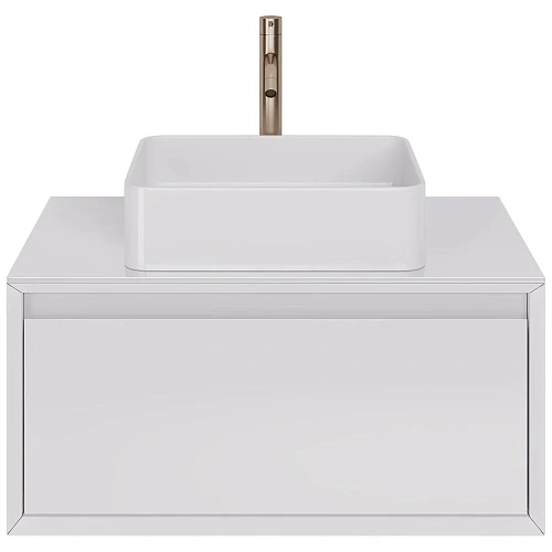 Тумба под раковину DREJA INSIGHT, 80 см, подвесная, стеклянная столешница с отверстиями для установк 99.9200 Тумба под раковину DREJA INSIGHT, 80 см, подвесная, стеклянная столешница с отверстиями для установк 99.9200