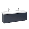 Тумба под раковину Villeroy & Boch Subway 3.0 с подсветкой Marine Blue / Marine Blue C601L2VQ Тумба под раковину Villeroy & Boch Subway 3.0 с подсветкой Marine Blue / Marine Blue C601L2VQ