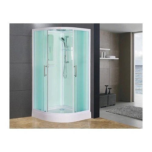 Душевая кабина Esbano ELEGANCIA (ESKL90CR) полукруглая с крышей и LED освещением ES-L90CR 90x90x210 Душевая кабина Esbano ELEGANCIA (ESKL90CR) полукруглая с крышей и LED освещением ES-L90CR 90x90x210