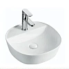 Раковина NOFER SPIN 40 CG. 23541 накладная овальная, с полочкой для смесителя 405x405x120 мм белый Раковина NOFER SPIN 40 CG. 23541 накладная овальная, с полочкой для смесителя 405x405x120 мм белый