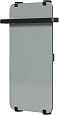 Детальная картинка товара «полотенцесушитель электрический allen brau infinity 80x44 00325657 с рейлингом 2.0 и креплением, черный матовый»