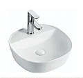 Раковина NOFER SPIN 40 CG. 23541 накладная овальная, с полочкой для смесителя 405x405x120 мм белый Раковина NOFER SPIN 40 CG. 23541 накладная овальная, с полочкой для смесителя 405x405x120 мм белый