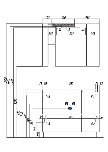 Тумба под раковину Aquaton Марко 100 белый 1A190201MO010 Тумба под раковину Aquaton Марко 100 белый 1A190201MO010
