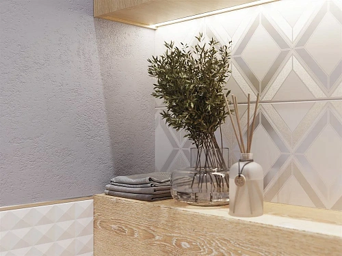 Плитка керамическая Cersanit Alrami серый 20x44 AMG091 Плитка керамическая Cersanit Alrami серый 20x44 AMG091