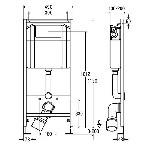 Инсталляция для унитаза Viega ECO 727550 3 в 1 Инсталляция для унитаза Viega ECO 727550 3 в 1