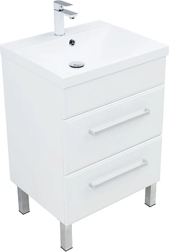 Тумба под раковину Aquanet Лукка 60 белый 00302396 напольная/подвесная Тумба под раковину Aquanet Лукка 60 белый 00302396 напольная/подвесная