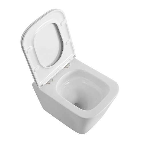 Унитаз подвесной BelBagno ARDENTE-R BB520CH-TOR/SC безободковый c сиденьем Унитаз подвесной BelBagno ARDENTE-R BB520CH-TOR/SC безободковый c сиденьем