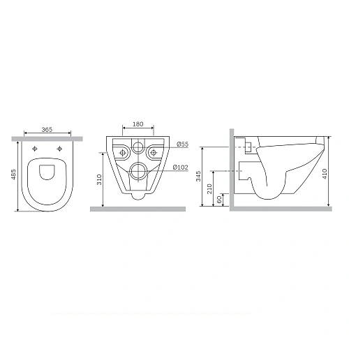 Унитаз подвесной AM.PM Spirit V2.0 C701900SC Aquaspin с сиденьем микролифт Унитаз подвесной AM.PM Spirit V2.0 C701900SC Aquaspin с сиденьем микролифт