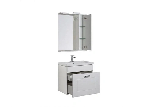 Комплект мебели Aquanet Рондо 70 белый (1 ящик) 00195706 Комплект мебели Aquanet Рондо 70 белый (1 ящик) 00195706