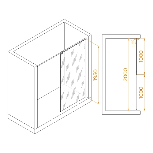 Душевая перегородка RGW Walk In WA-033 1000 мм 351003310-11 хром, Easy Clean Душевая перегородка RGW Walk In WA-033 1000 мм 351003310-11 хром, Easy Clean