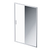 Картинка анонса товара «душевая дверь am.pm gem solo w90g-140-1-195mmir 140х195, стекло зеркальное, профиль матовый хром»