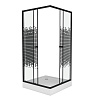 Картинка анонса товара «душевой уголок niagara ng-009-14q black (900х900х1950) стекло мозайка 0091452qb»