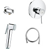 Гигиенический душ GROHE BauClassic, встраиваемый смеситель, гигиенический душ со шлангом и держателе 124901 Гигиенический душ GROHE BauClassic, встраиваемый смеситель, гигиенический душ со шлангом и держателе 124901