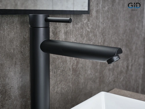 Смеситель для раковины Gid Berlin SS080-BM-D SS080BMD черный матовый Смеситель для раковины Gid Berlin SS080-BM-D SS080BMD черный матовый