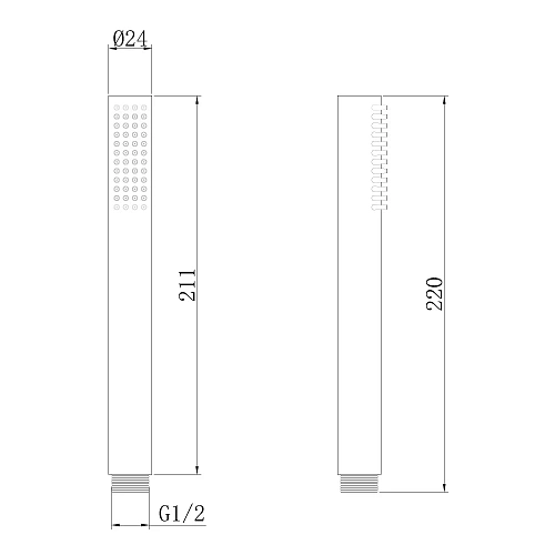 Душевая лейка ABBER AF0051SP латунь, сатин Душевая лейка ABBER AF0051SP латунь, сатин