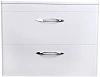 Тумба под раковину Style Line Каре 80 (2 ящ.) Люкс белая, PLUS СС-00002270