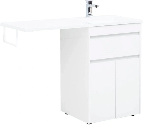 Тумба под раковину Aquanet Токио 58 белый (напольная, 1 ящик, 2 дверцы) 00237745 Тумба под раковину Aquanet Токио 58 белый (напольная, 1 ящик, 2 дверцы) 00237745
