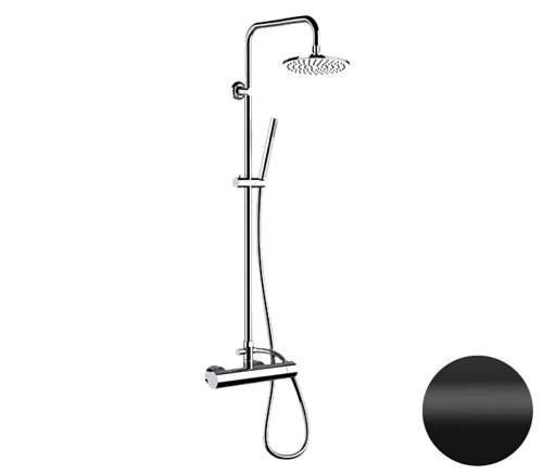 Душевая система Remer Minimal N37RX7MMM20NO, черный матовый Душевая система Remer Minimal N37RX7MMM20NO, черный матовый