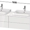 Тумба под раковину Duravit Happy D.2 Plus HP4974B9797 подвесная 160 см светло-голубой шелковисто-мат Тумба под раковину Duravit Happy D.2 Plus HP4974B9797 подвесная 160 см светло-голубой шелковисто-мат
