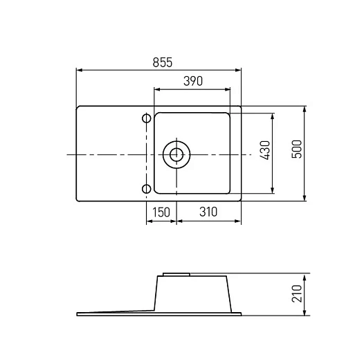 Кухонная мойка Aquaton Верона 1A710032VR230 из литого мрамора, прямоугольная, с крылом серая Кухонная мойка Aquaton Верона 1A710032VR230 из литого мрамора, прямоугольная, с крылом серая