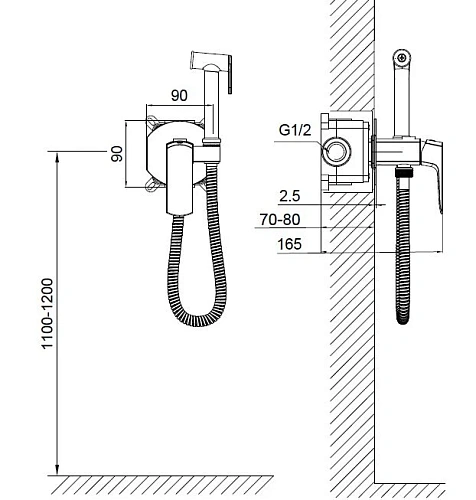 Гигиенический душ Wonzon & Woghand хром (WW-88829031-CR) Гигиенический душ Wonzon & Woghand хром (WW-88829031-CR)