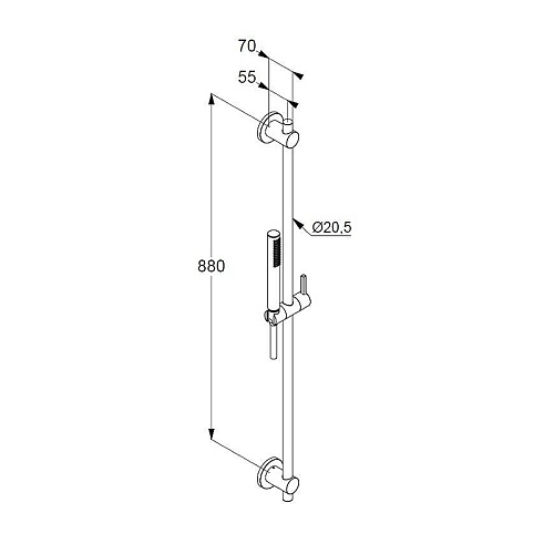 Душевой гарнитур Kludi NOVA FONTE 1S 20840N2-15 оружейная сталь Душевой гарнитур Kludi NOVA FONTE 1S 20840N2-15 оружейная сталь