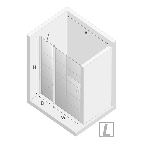 Душевая дверь NEW TRENDY NEW SOLEO BLACK одинарные 90x195 D-0279A (черный) Душевая дверь NEW TRENDY NEW SOLEO BLACK одинарные 90x195 D-0279A (черный)