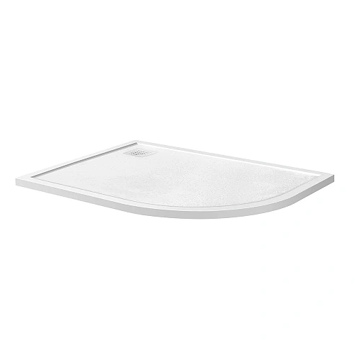 Душевой поддон BelBagno UNO TRAY-MR-UNO-RH-120/80-550-35-W-L-CR из искусственного мрамора с сифоном Душевой поддон BelBagno UNO TRAY-MR-UNO-RH-120/80-550-35-W-L-CR из искусственного мрамора с сифоном