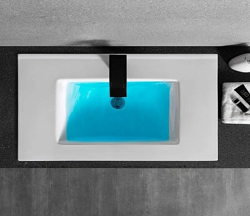 Раковина CeramaLux YJ803-70 врезная, белый Раковина CeramaLux YJ803-70 врезная, белый