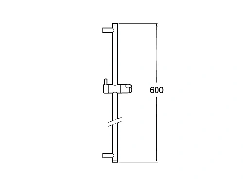 Душевая штанга Roca Minimal 600 mm 5B0104C00 Душевая штанга Roca Minimal 600 mm 5B0104C00