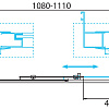 Душевая дверь BelBagno DUE-BF-1-110-C-Cr Душевая дверь BelBagno DUE-BF-1-110-C-Cr