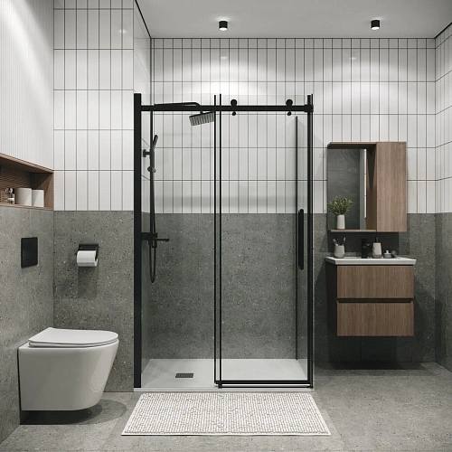 Боковая стенка GROSSMAN Classic 200.K33.04.70.21.00 (70x195) черный матовый, стекло прозрачное Боковая стенка GROSSMAN Classic 200.K33.04.70.21.00 (70x195) черный матовый, стекло прозрачное