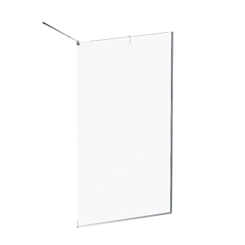 Душевая перегородка AM.PM Func W84WI-110-F1-MTE 110x200, стекло прозрачное 8 мм с покрытием, профиль хром матовый Душевая перегородка AM.PM Func W84WI-110-F1-MTE 110x200, стекло прозрачное 8 мм с покрытием, профиль хром матовый