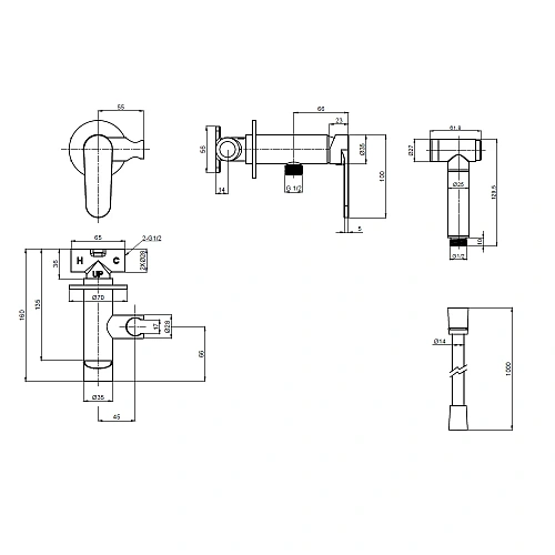 Гигиенический душ AQUAme Novara AQM6917CR скрытый монтаж, хром Гигиенический душ AQUAme Novara AQM6917CR скрытый монтаж, хром