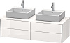 Картинка анонса товара «тумба под раковину duravit xsquare xs4916b2222 140 см белая глянцевый»