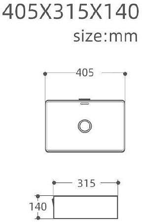 Раковина Aquanet Perfect-1-MB 40,5 накладная, черная матовая PERFECT-1-MB Раковина Aquanet Perfect-1-MB 40,5 накладная, черная матовая PERFECT-1-MB