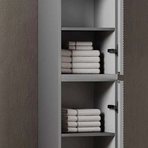 Шкаф-пенал Sancos Folk PFL35ES 350х350х1650 мм, Ergraut soft Шкаф-пенал Sancos Folk PFL35ES 350х350х1650 мм, Ergraut soft