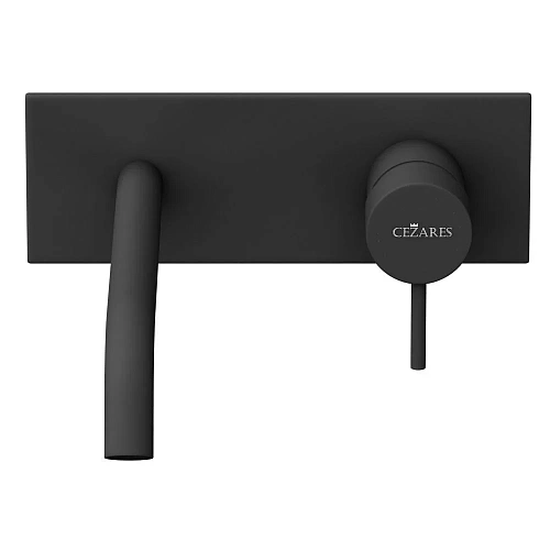 Смеситель для раковины CEZARES LEAF-BLI1-L-NOP встраиваемый, длина излива 23 см, черный матовый Смеситель для раковины CEZARES LEAF-BLI1-L-NOP встраиваемый, длина излива 23 см, черный матовый