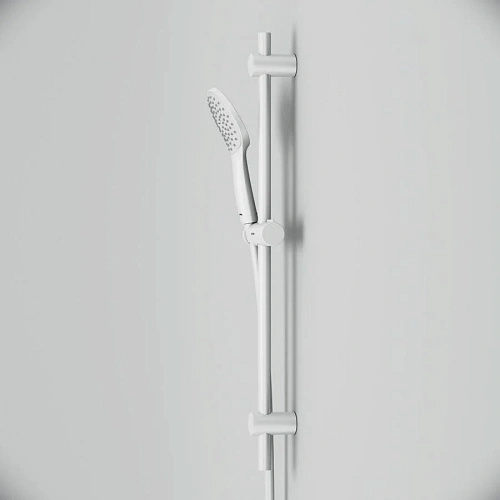 Душевой гарнитур AM.PM Gem F0190033 штанга 700, шланг 1 750 мм, белый Душевой гарнитур AM.PM Gem F0190033 штанга 700, шланг 1 750 мм, белый