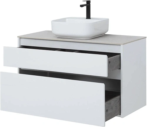 Тумба под раковину Aquanet Nova Lite 100 белый (2 ящика) 00242581 Тумба под раковину Aquanet Nova Lite 100 белый (2 ящика) 00242581