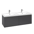 Тумба под раковину Villeroy & Boch Subway 3.0 Graphite / Graphite C56700VR C56702VQ Тумба под раковину Villeroy & Boch Subway 3.0 Graphite / Graphite C56700VR C56702VQ
