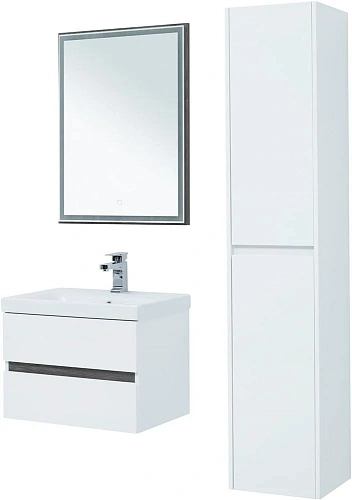 Тумба под раковину Aquanet Беркли 60 белый/дуб рошелье 00254289 Тумба под раковину Aquanet Беркли 60 белый/дуб рошелье 00254289