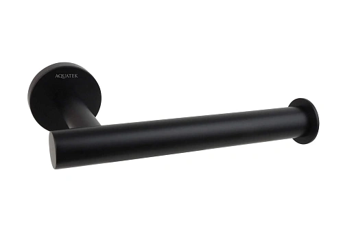 Держатель туалетной бумаги Aquatek ВЕГА AQ4008MB черный матовый Держатель туалетной бумаги Aquatek ВЕГА AQ4008MB черный матовый