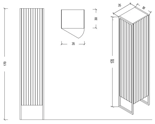 Шкаф-пенал Boheme MONACO бордо глянец + хром L 868-RCR-L Шкаф-пенал Boheme MONACO бордо глянец + хром L 868-RCR-L