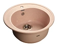 Кухонная мойка GranFest Rondo R-510 св-роз светло-розовый Кухонная мойка GranFest Rondo R-510 св-роз светло-розовый